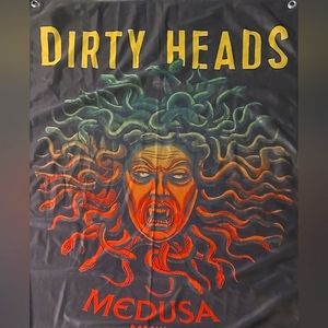 Dirty Heads Medusa Tapestry Flag VIP Merch from 2014 Tour - Never Used